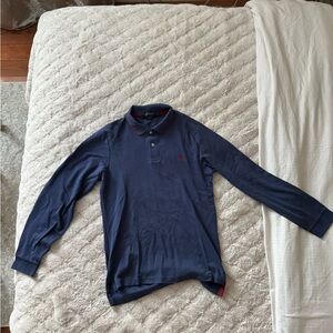 Polo Ralph Lauren Men’s Dark Blue Long Sleeve Polo Size S